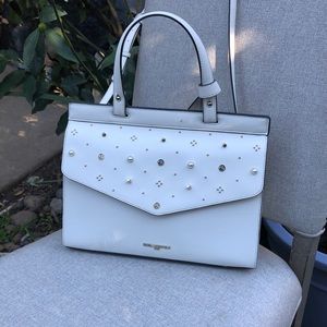 Classic KARL LAGERFELD PARIS
Pearl and Stud Embellished Satchel